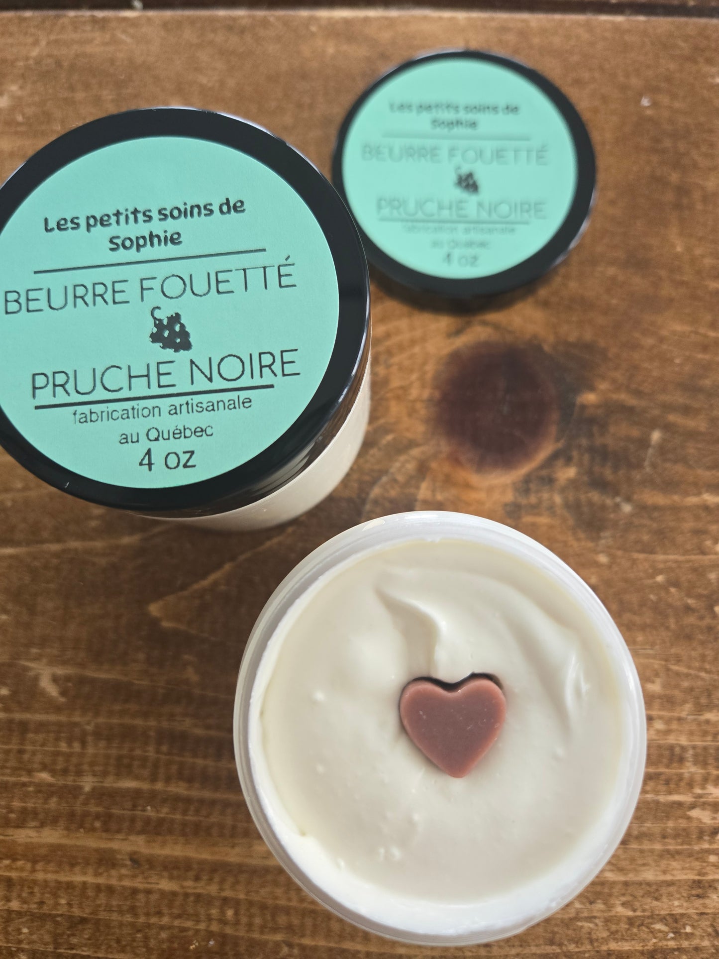Beurre fouetté corps pruche noire