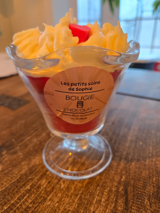 Bougie gourmande chocolat crémage érable