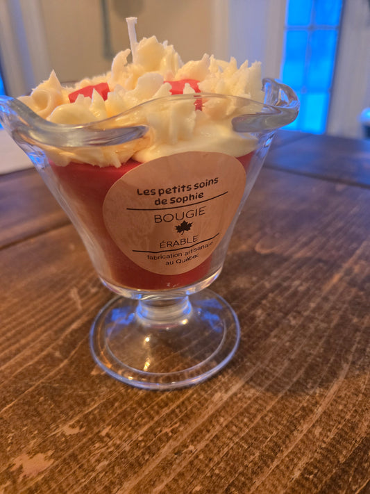 Bougie gourmande érable
