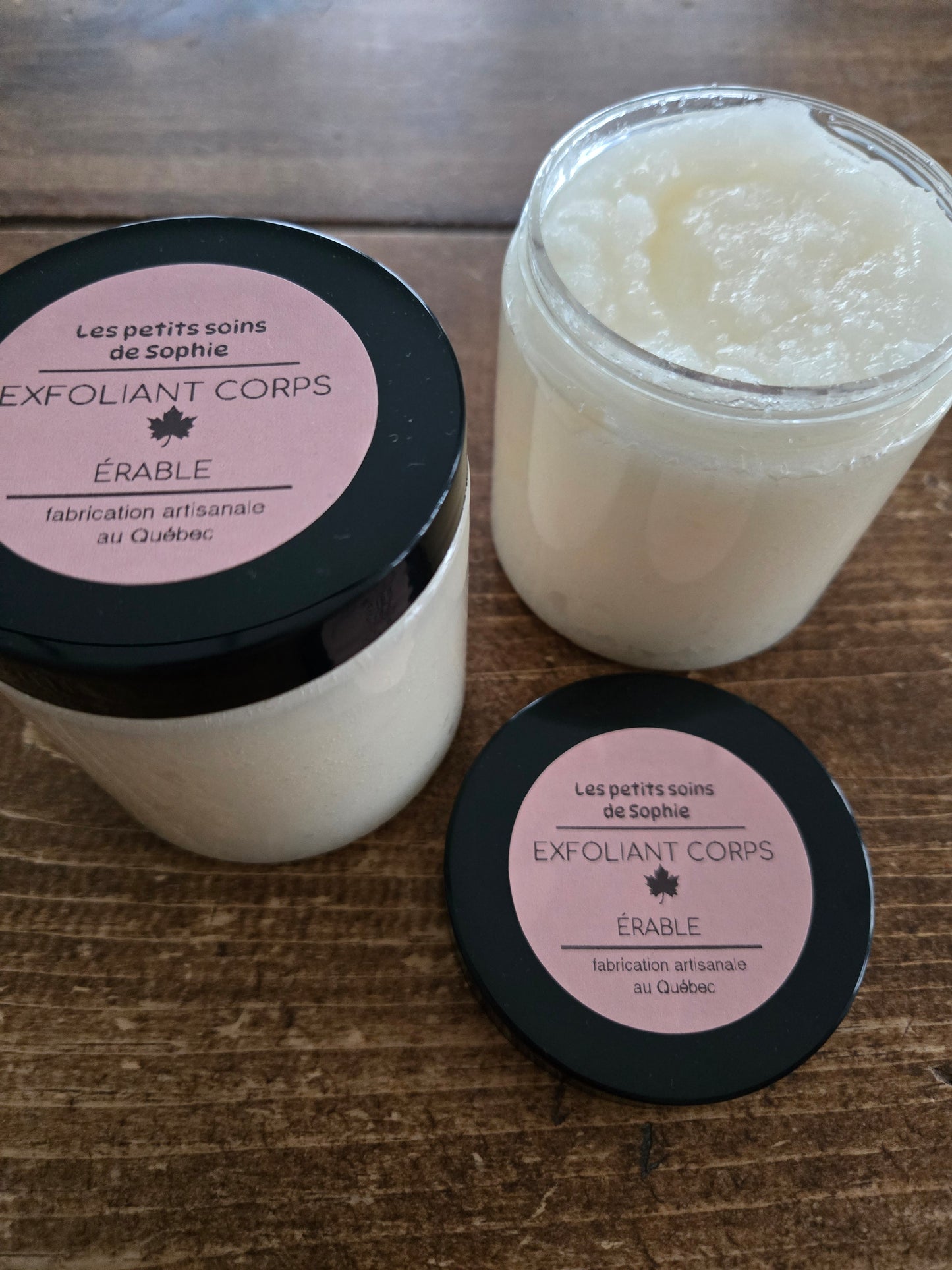 Exfoliant au sucre érable
