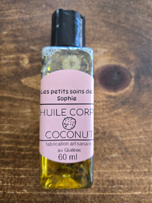 Huile corps coconut
