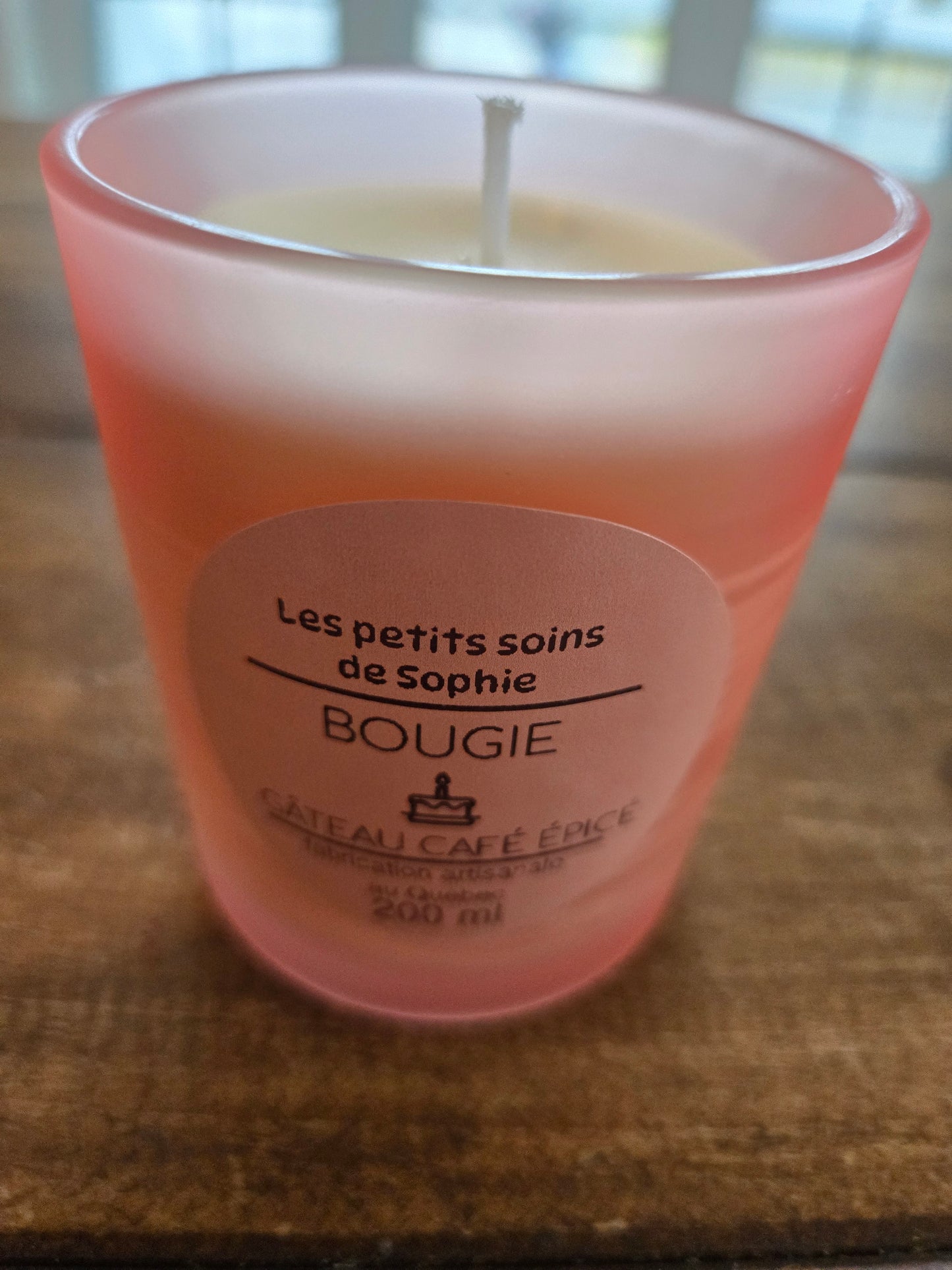 Bougie gâteau café épicé