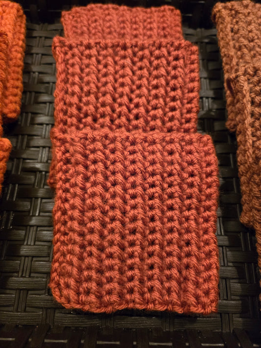 Manchons à café orange brûlé